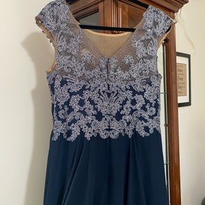 Navy mother of the groom dress